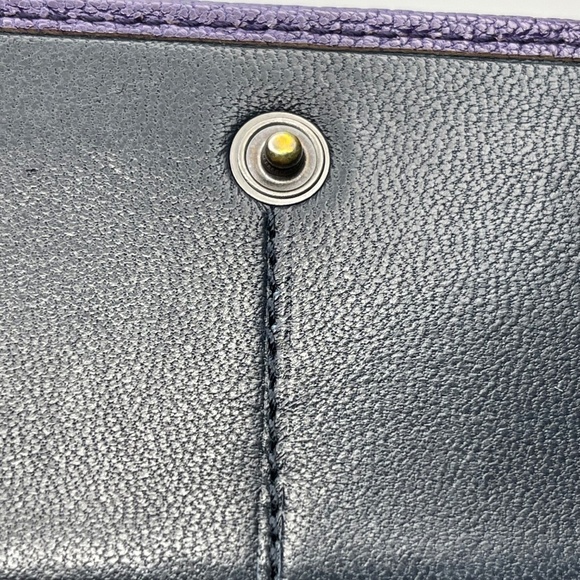 Loewe Purple Bifold Continental Wallet w/ Anagram - Preowned - Picture 10 of 15